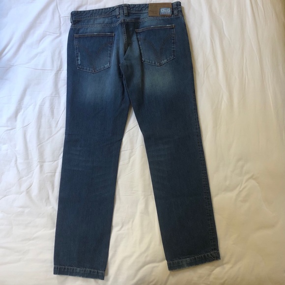 DOLCE & GABBANA Dark Blue Straight Fit Jeans - Picture 2 of 8